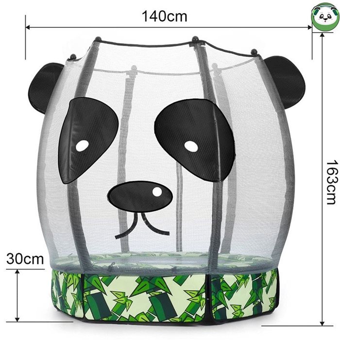 טרמפולינה 55 אינץ'; 303015 עם רשת פנדה JUMPANDA