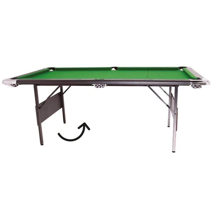 שולחן סנוקר בגודל 7 פיט מתקפל 302638 עם רגלי מתכת חזקים מבית CITYSPORT