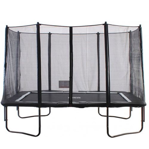 טרמפולינה מלבנית עם רשת הגנה חיצונית 2.7/1.8 מ'; צבע שחור מבית CANADA