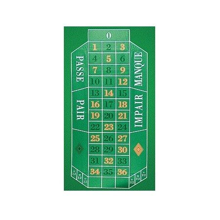 מפת רולטה ירוקה 100854 בגודל 180/90 ס";מ מבית CITYSPORT