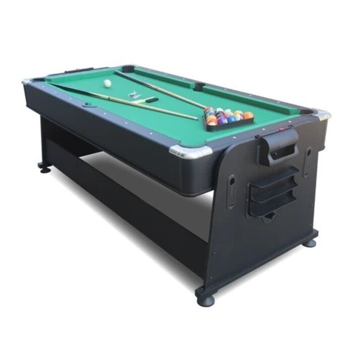 שולחן משולב הוקי ביליארד 101931 בגודל 6 פיט 4 ב-1 עם משטח רגיל מבית CITYSPORT