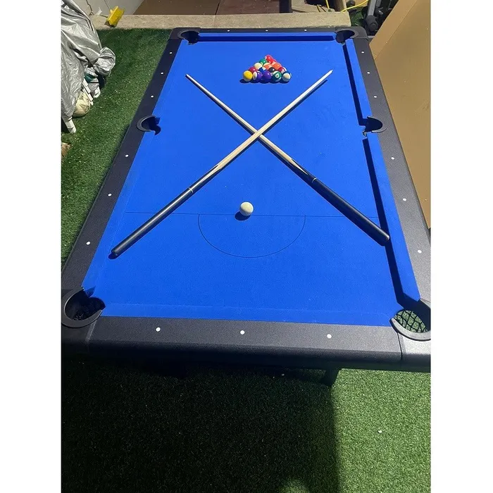 שולחן סנוקר מתקפל בגודל 7 פיט 242414 מבית CITYSPORT בנדות עבות סימוני מגרש וגימור מט בפינות