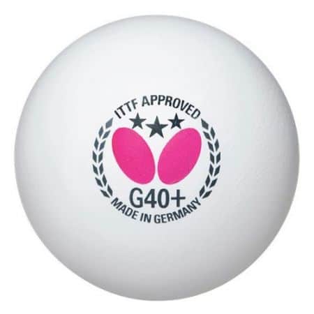 12 כדורי טניס שולחן תחרותיים +Butterfly 3-Star G40
